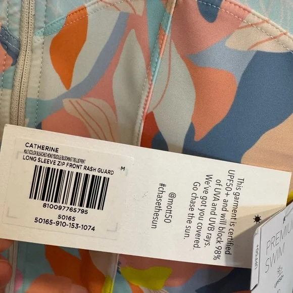 Mott50 Floral Rashguard size medium Sun protection - Picture 9 of 13